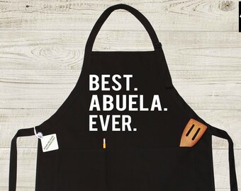 Abuela Apron, Abuela Gift, Abuela Birthday Gift, Abuela Christmas Gift, Abuela Mothers Day Gift, Abuela Grandma Gift