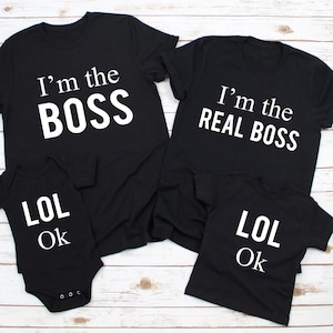 Dad Mom and Baby Matching Shirts Father Mother Son Matching Shirt Dad Son Matching Daddy Mommy Baby Christmas Family Matching T Shirts