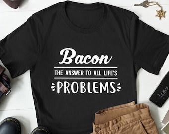 Bacon Lover Shirt, Funny Bacon Shirt, Eating Bacon Tee, Bacon Eater Gift, Bacon T Shirt