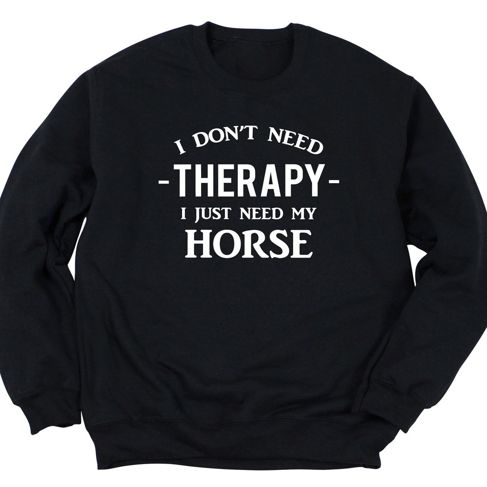 Horse Rider Sweatshirt Horse Lover Gift Horse Rider Sweater Horse Long Sleeve T Shirt Horse Owner Gift Funny Horse T Shirt Livingmall