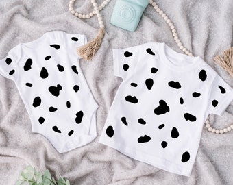 Dalmatian Halloween Costume, Dalmatian Dog Kids Shirts, Dalmatian Baby Bodysuit, Dalmatian Kids Outfit, Dalmation Baby Infant Bodysuit