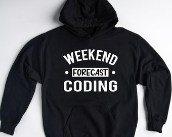 Coding Hoodie, Gifts for Coder, Coding Sweatshirt, Gift for Programmer, Computer Programming Pullover