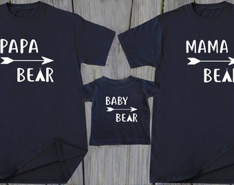 Family Christmas Shirt, Bear Family Matching Shirts, Personalized Christmas Shirt, Family Matching Christmas Shirt, Matching Family Gift