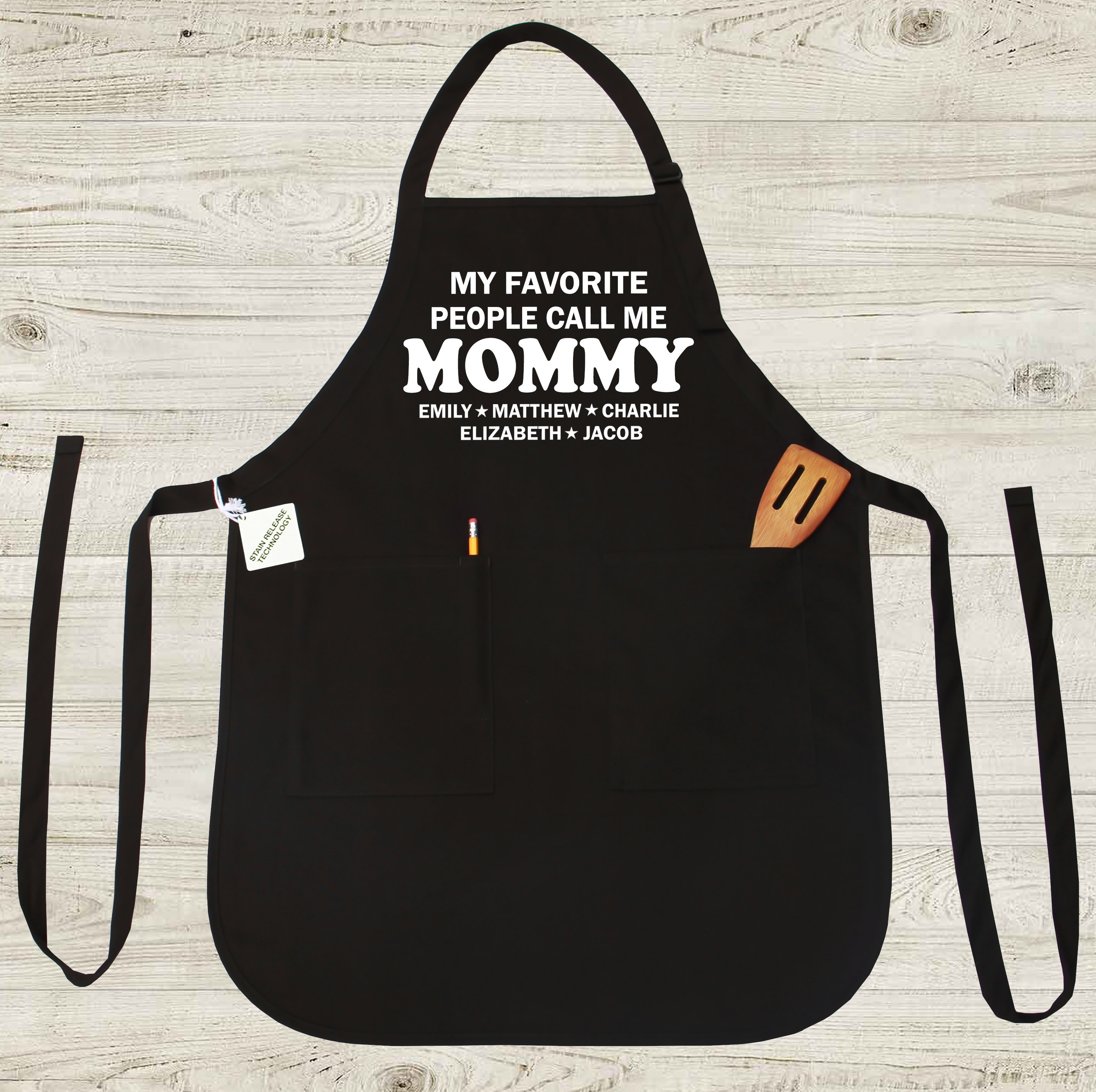Apron for Mom Personalized Mom Apron Apron for Mommy Mom Etsy UK