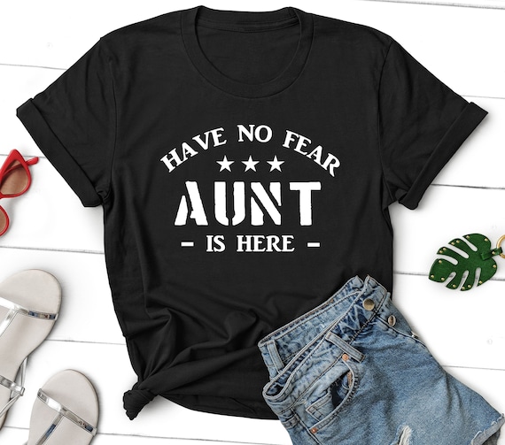 Funny Aunt Shirt For Women – The Aunt Code Saying Printed Tee, Casual Short Sleeve Top (Green)