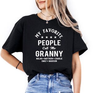 Personalized Granny Shirt with Grandkids Names, Custom Granny Gifts, Customized Granny Mothers Day Gift, Granny Gift, Granny Shirt