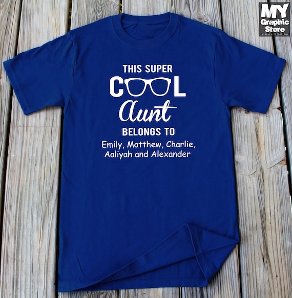 This Auntie Belongs to.. customisable T-Shirt for Birthdays//Xmas//Gift