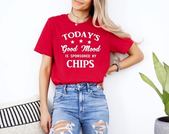 Chips Shirt, Gifts for Chips Lover, Eating Chips Gift, Funny Chips T-shirt, Unisex Size S-3XL