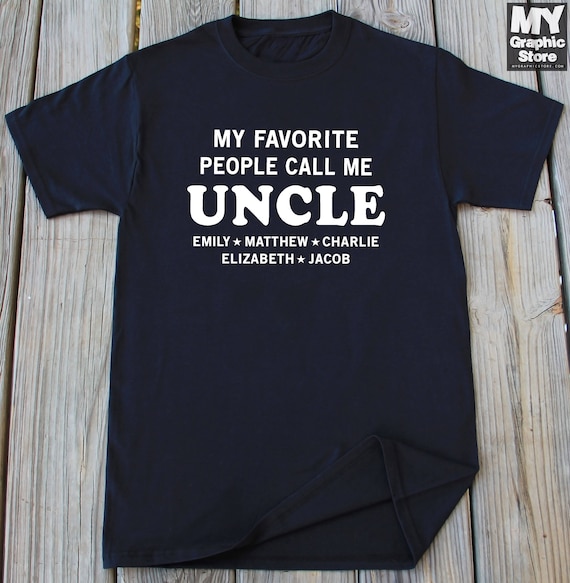 Uncle Shirt Personalized Uncle Shirt Fathers day Shirt Brother | Etsy
