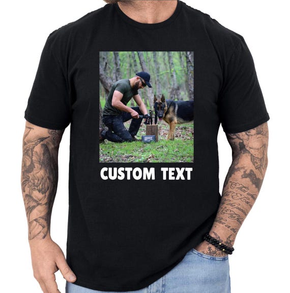Your Photo and Text Here, Custom Photo Shirt, Personalized Gifts, Custom Picture Tshirt, Family Picture, Logo Image Tee Unisex Size S-3XL