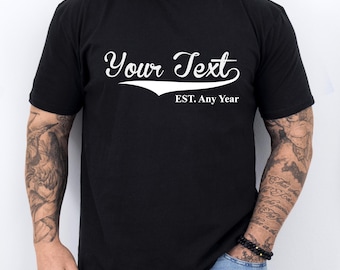 Customized EST shirt Grandpa T-Shirt Fathers Day Gift Daddy Shirt New Dad Shirt New Grandpa Gift Custom T-shirt EST Shirt Personalized Gifts