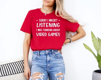 Funny Video Games T-Shirt, Gaming Graphic Tee S-3XL, Perfect Gift for Gamers, Esports Fans, and Console Players
