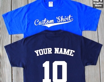 Baseball Shirt Custom T-Shirt Personalized Base Ball Tee Name And Number Custom Baseball T-Shirt Game Shirt Customized Baseball Shirt