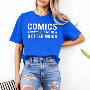 Comics Lover T-Shirt, Funny Comic Shirt, Gifts for Comic Reader, Gift for Comic Book Fans, Superhero Lovers, and Pop Culture Enthusiasts