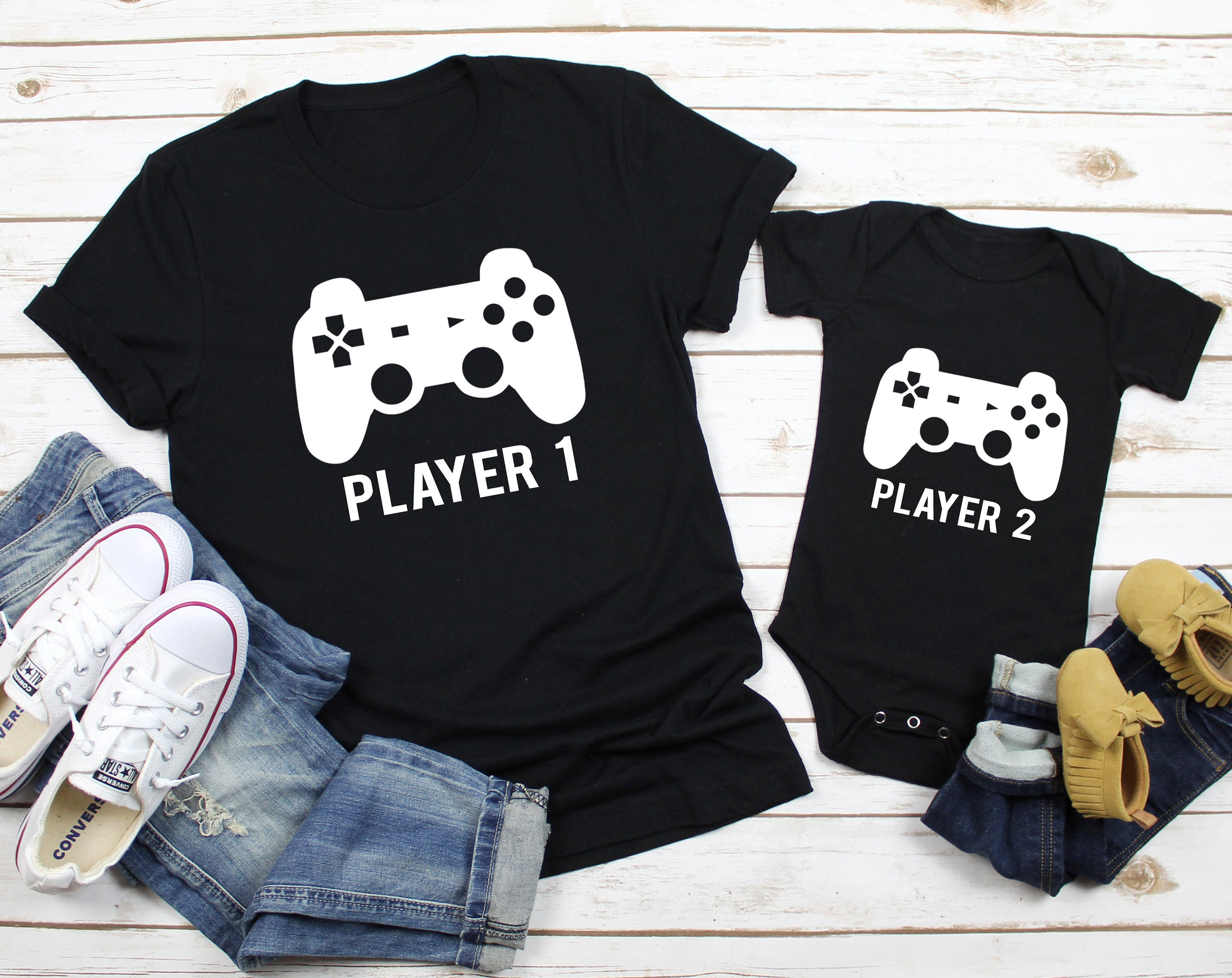 Father Son Matching Shirts Dad and Son Matching Shirts Gaming - Etsy