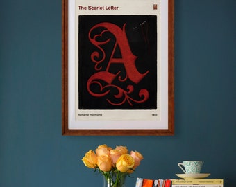 The Scarlet Letter Large Literary Book Cover (Download Now) 