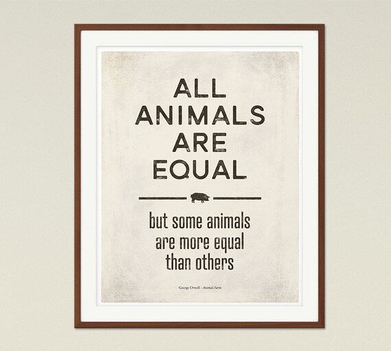 GEORGE ORWELL /"RED/" ART QUOTE PRINT PHOTO POSTER GIFT ANIMAL FARM 1984