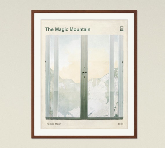 The Magic Mountain Thomas Mann Literary Book Cover Poster Etsy