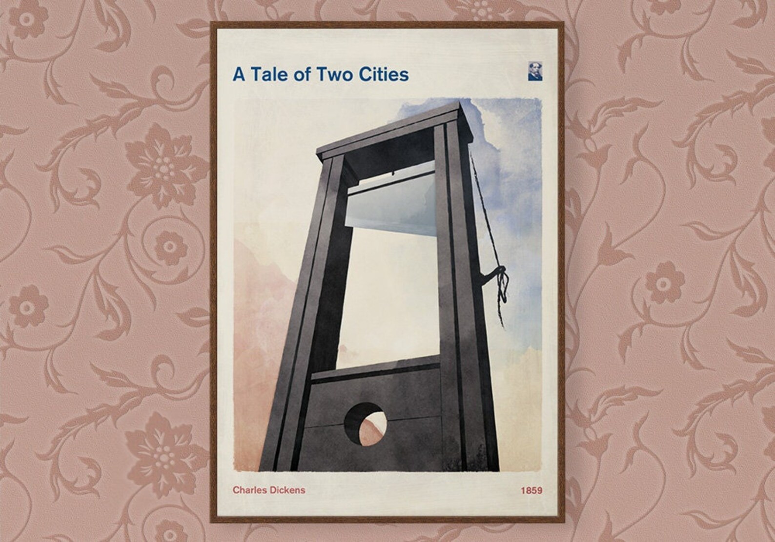 A Tale of Two Cities Charles Dickens Book Cover Poster - Etsy