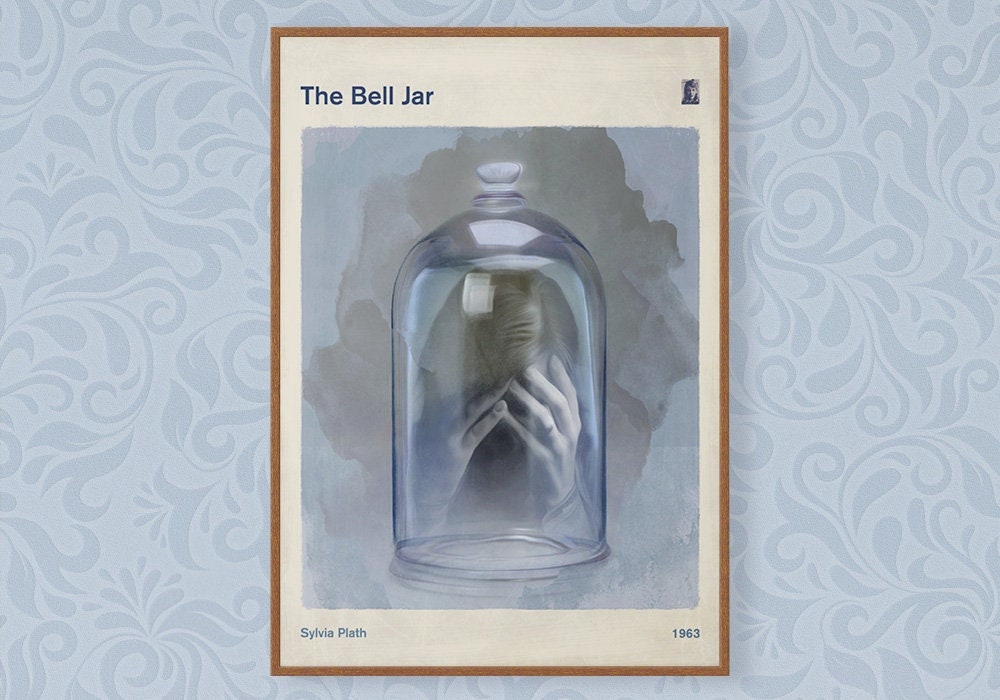 The Bell Jar, Sylvia Plath American Literature Art for Book Lovers Art  Board Print for Sale by RedHillPrints