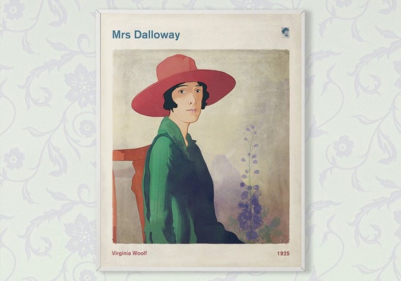 Virginia Woolf Mrs Dalloway, Literary Book Cover Print Medium, Classic  Literature Poster, Bookish Gift, Feminist Art, Instant Download - Etsy