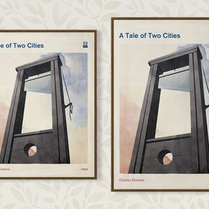 A Tale of Two Cities, Charles Dickens, Book Cover Poster Large ...