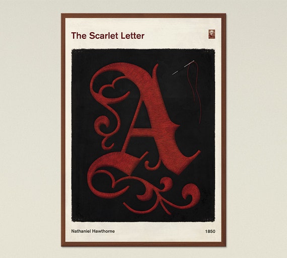 The Scarlet Letter Large Literary Book Cover (Download Now) 