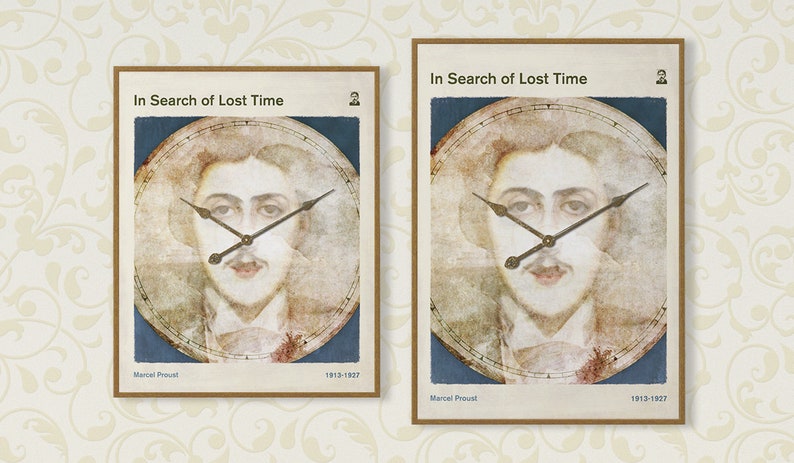 Proust's In Search of Lost Time Large Literary Book Cover Poster, Classic Literature, Bookish Gift, Modern Home Decor, Digital Download image 10