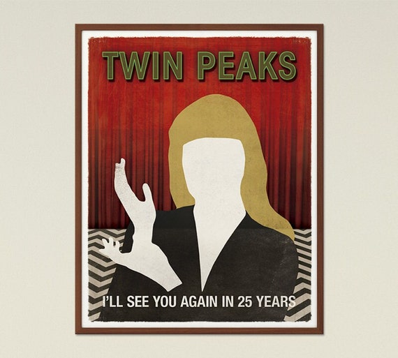 Twin Peaks Laura Palmer; TV Show Inspired Medium Poster, Twin Peaks Poster, Red Room, Printable Poster, Minimalist Poster, Digital Download
