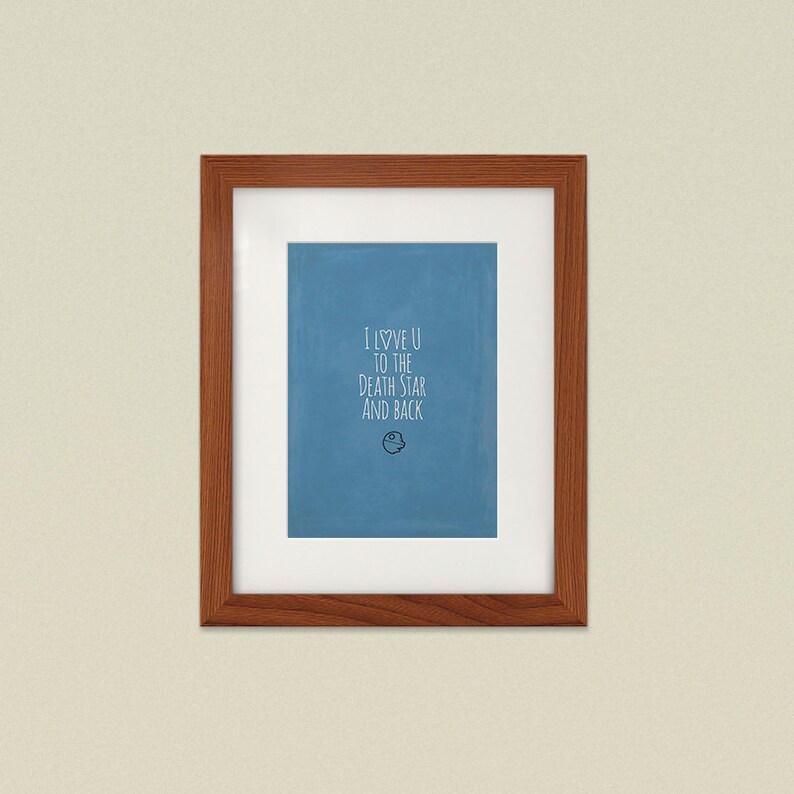 Download I love you to the Death Star and back Funny love card | Etsy