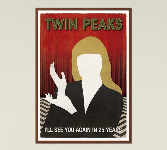 Twin Peaks Laura Palmer Tv Show Inspired Large Poster Twin Peaks Poster Red Room Printable Poster Minimalist Poster Digital Download