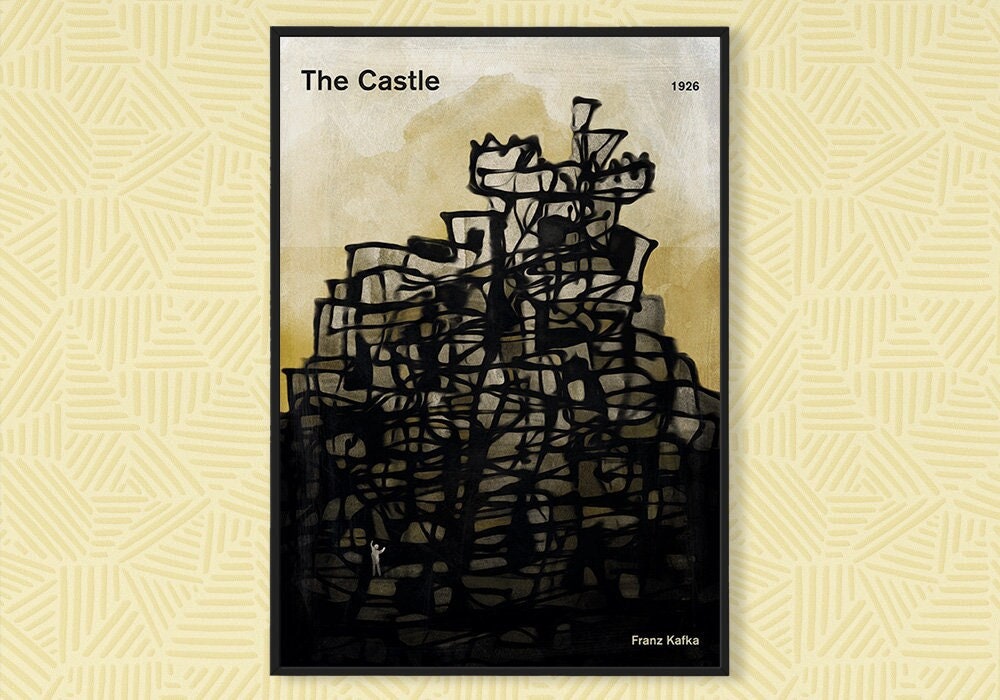 Franz Kafka the Castle Literary Book Cover Poster Large Etsy UK