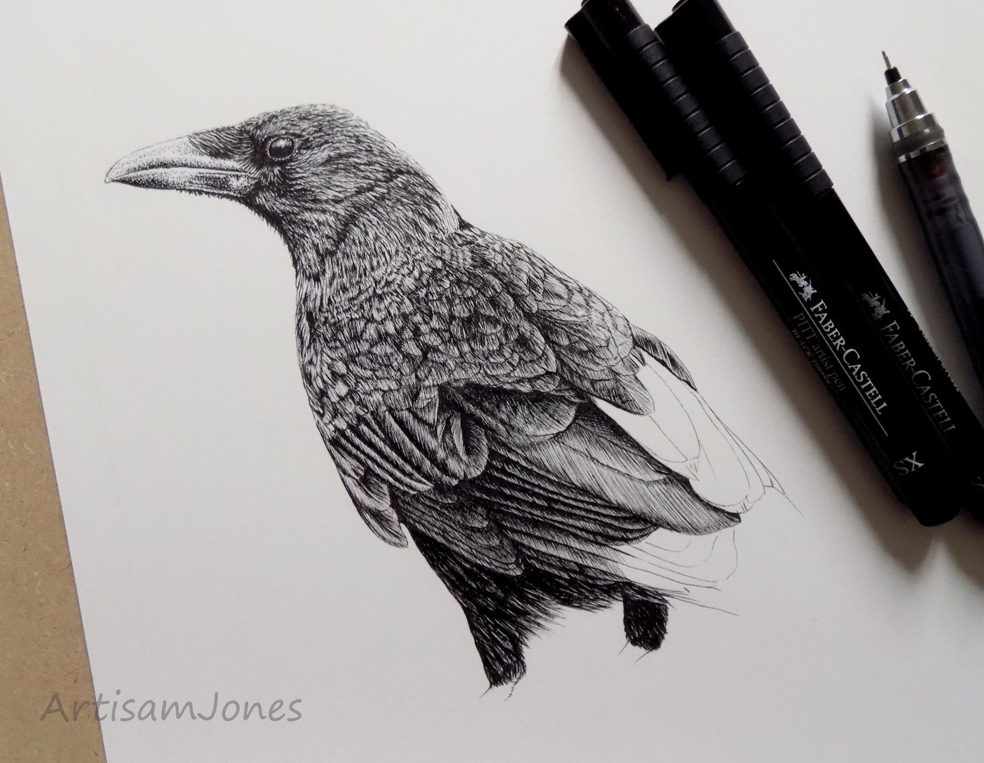 Celtic Crow - Original Pen and Ink Drawing, Framed Ready to Hang. - Etsy UK
