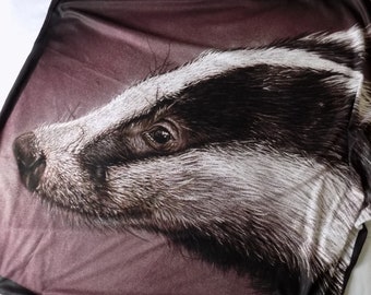 Badger Plush Fleece Blanket Throw