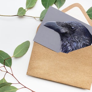 Raven Blank Greetings Card - Art Card/Notelet