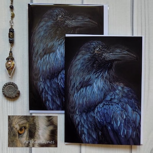 Carte de voeux vierge Corbeau - Art Card