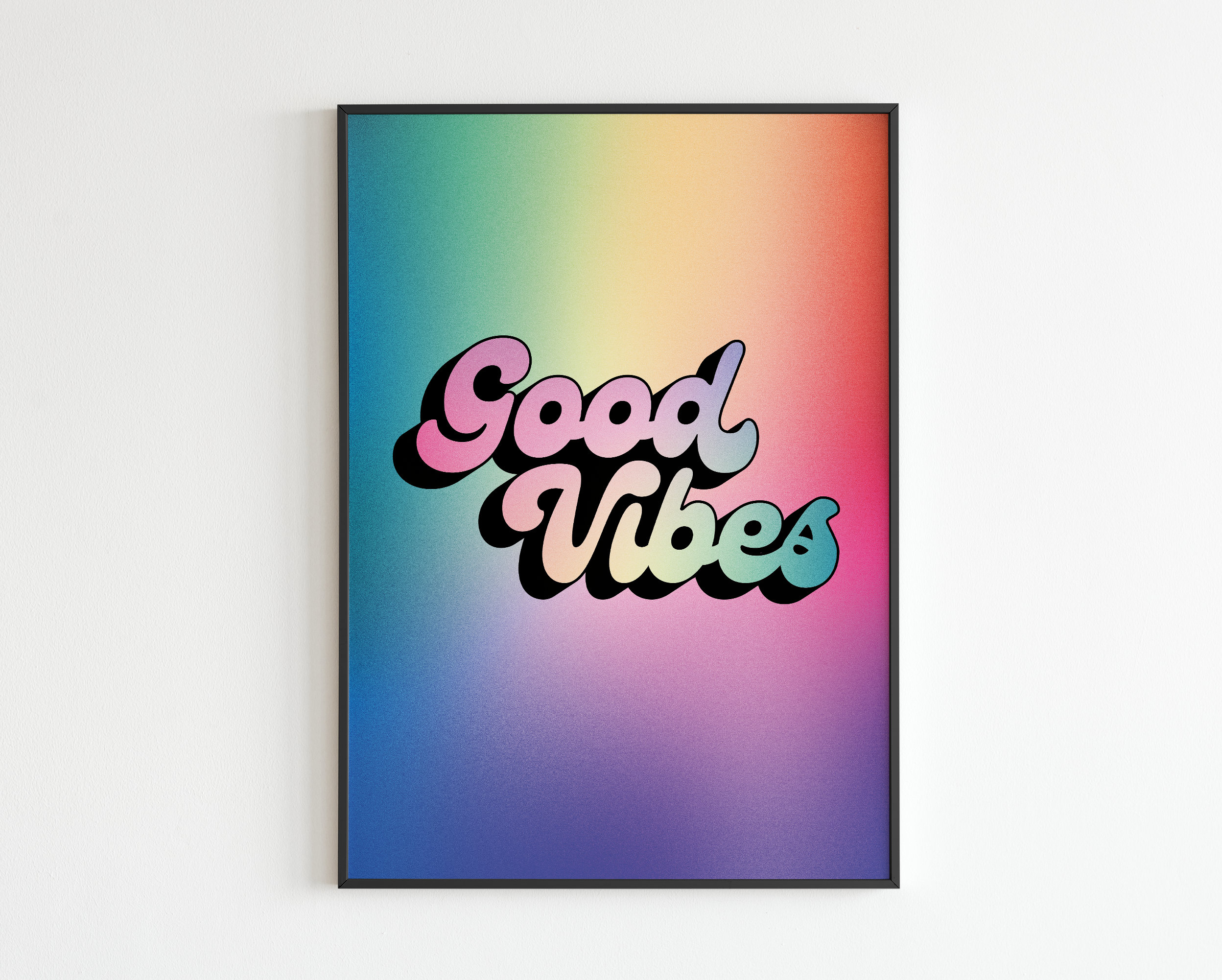 Good Vibes Motivation Print A3 A4 A5 Wall Art | Etsy