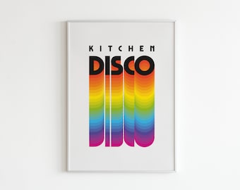 Kitchen Disco - Lyrics - Music - A3 - A4 - A5 - Wall Art - Poster - Print - Music - Gift