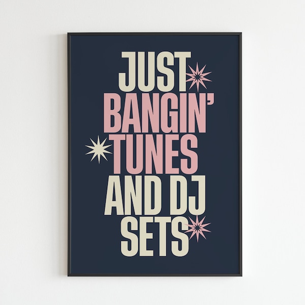 AM Inspired - Just Banging Tunes and DJ Sets - Lyrics - Music - A3 - A4 - A5 - Wall Art - Poster - Print - Music - Gift