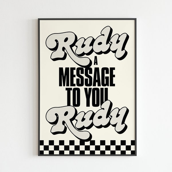 The Specials - A Message To You Rudy - Lyrics - Music - A3 - A4 - A5 - Wall Art - Poster - Print - Music - Gift