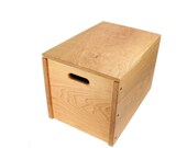 18 quot x 12 quot x 12 quot Cherry Wooden Storage Crate With Lid