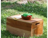 15 quot x 10 quot x 8 quot Cherry Wooden Storage Crate With Lid