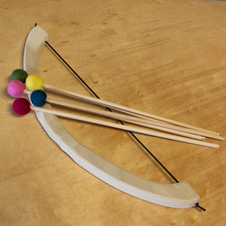 Wooden Bow and Arrows