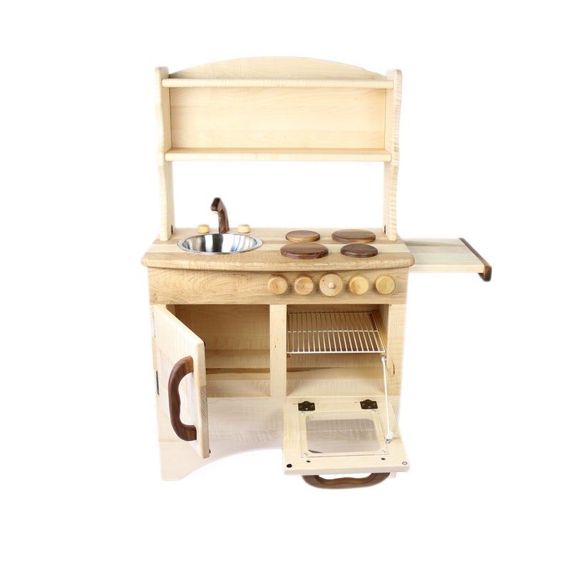 Simple Hearth Wood Play Kitchen Maple Wood image 1