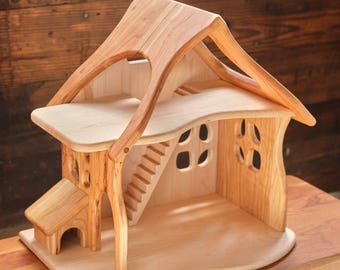Fairy Country Cottage Dollhouse - With or Without 10-piece Furniture Set