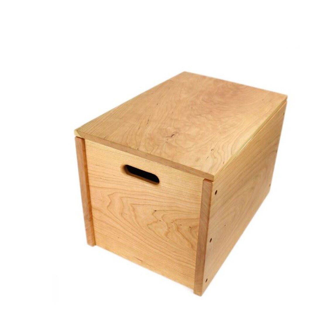 18 x 12 x 12 Cherry Wooden Storage Crate Etsy