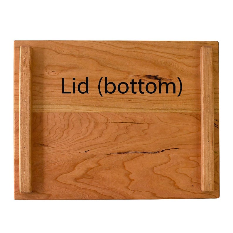 Cherry Wood Storage Crate/Tray with Lid 2 Sizes Etsy