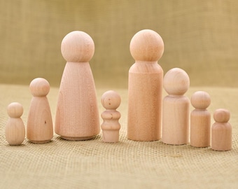 Wood Craft Peg People