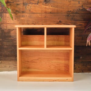 Simple Bookcase/Bookshelf - 22 inch Tall - Cherry or Maple Wood