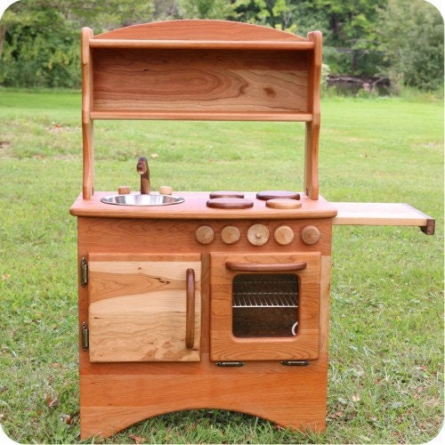 Cherry Wood Play Kitchen